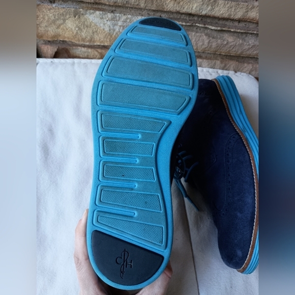 Cole Haan Men\'s Navy Suede Oxford Shoes_11.5 main image 5